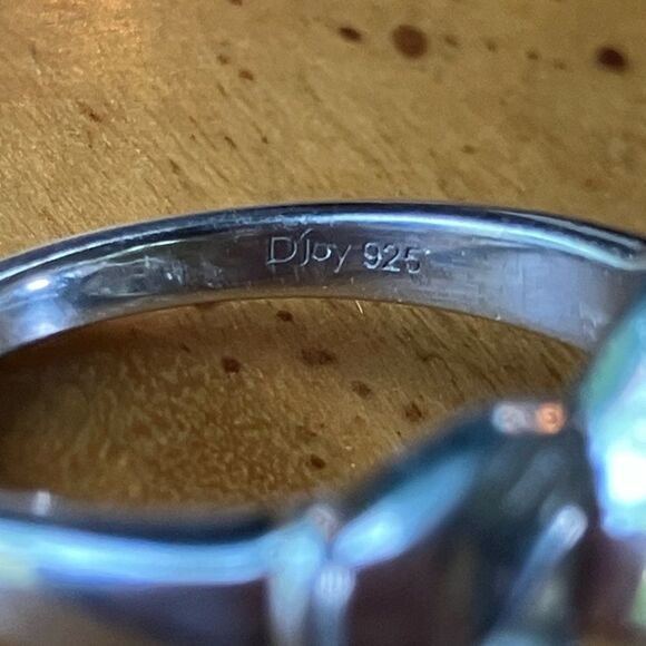 Natural Connemara Marble Sterling Silver Claddagh Ring Size 6 - Picture 6 of 9